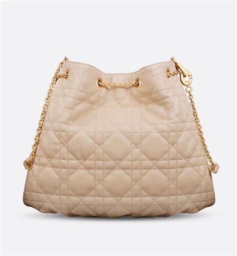 Large Dior Ammi Bag Aesthetic Beige Supple Macrocannage 